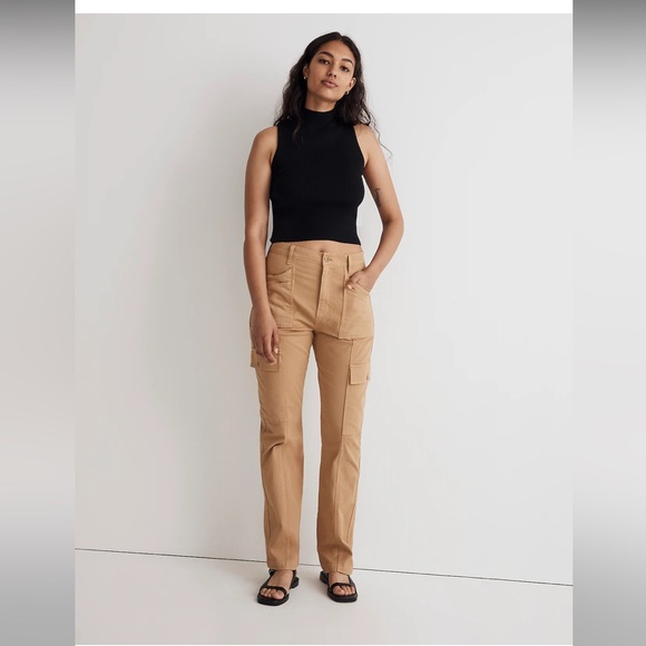 MADEWELL The Curvy Garment-Dyed '90s Straight Cargo Pant NWT - Picture 2 of 13